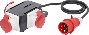 AS Schwabe Mixo Adapter/Power Splitter Versatile, Space-Saving, Universal, Mobile and Robust, 60526