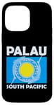 iPhone 14 Pro Max Flag of Palau South Pacific Blue Shark Case