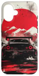 Coque pour iPhone 16 JDM Cyber Samurai Art Japonais Drift Car Urban