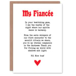 Greeting Card Love Poem Goth Fiancée Romantic Poetry Fun Valentine's Day