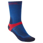 Bridgedale MTB Mid-Season T2 Merino Sport Mens Boot Length Mountain Bike Socks - Blue, XL