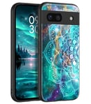 VENINGO for Google Pixel 8a Case, for Pixel 8a Case Glow in The Dark Slim Fit Shockproof Soft TPU Bumper Anti-Slip Women Man Shockproof Protective Phone Case Cover for Google Pixel 8a, Mandala