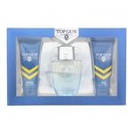 Top Gun Rivet 3 Piece Gift Set: Eau De Toilette 100ml - Hair  Body Wash 100ml - Aftershave Balm 100ml