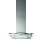 Designer Chimney Cooker Hood With Curved Glass Design and 3 Button Speed