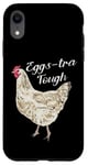 Coque pour iPhone XR Eggs-tra Tough Poule blanche