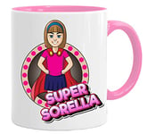 Acen Merchandise Super Hero Tasse/Mug - Super Sorella meilleur du monde - Idées cadeaux fête des pères/Joyeux Anniversaire/tasses originales de café