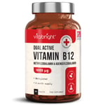 Vitamin B12 Tablets High Strength 1000mcg Methylcobalamin and Adenosylcobalamin Vitamin B12 Complex, Methylated B12, Vegan B12 Vitamin Tablets (Not Liquid, Not Spray) VitaBright VIT B12 Supplements