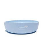 LES ENFANTS Bol Silicone Bol Assiette Silicone avec Ventouse pour Bébé Bleu