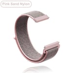 18 mm 20 mm 22 mm nylon för Garmin Vivoactive 3 4 4s Band Watch Venu 2 2s SQ Forerunner 645 Armband Nylon - Nylon PinkSand Nylon PinkSand 20MM