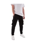 Soulstar Soul Star Mens Regular Fit Cargo Trousers Combat - Black - Size 2XL