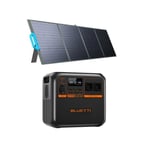 BLUETTI AC180P Générateur Électrique avec Panneau Solaire PV200, Modèle amélioré AC180, 1440Wh LiFePO4, 2 Sorites CA 1800W