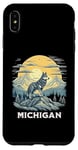 Coque pour iPhone XS Max Destination de vacances pour les loups gris du Michigan