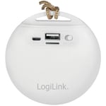 Logilink LogiLink Haut-parleur bluetooth V4.2, dragonne, blanc/gris