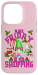 iPhone 14 Pro Xmas Gnome Christmas Saying For Women Funny Friday Shopping Case