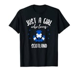 Just a Girl Who Loves Scotland - Scottish Thistle Fan T-Shirt