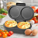 Superlex Twin Dual Fill Omelette Maker Non-Stick XL Breakfast Cooker 850W 800ml