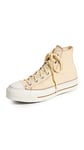 CONVERSE Femme Chuck Taylor All Star Lift Platform Contrast Stitching Sneaker, 41.5 EU