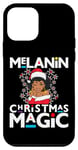 iPhone 12 mini Black Mrs Clause Melanin Christmas Magic Natural Lace Front Case