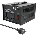 Lifcausal - Transformateur élévateur intelligent et efficace ST-1000W Convertisseur de tension pour appareil électrique domestique 100 V-220 v