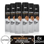 Lynx XXL Dark Temptation 72H Sweat Protection Anti-Perspirant Deodorant 6x250ml