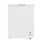 Freestanding Chest Freezer, 142L, Outbuilding Safe - White