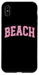 Coque pour iPhone XS Max Rose plage Varsity