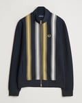 Fred Perry Ombre Striped Track Jacket Navy