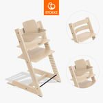 STOKKE® Tripp Trapp® barnstol bok natur inkl. Baby Set V2 natur