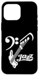 Coque pour iPhone 16 Pro Max Guitare basse Jazz Musicien