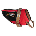 Carhartt Pet Vests, Service Dog Harness, L, High Risk Red/Carhartt Brown