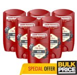 Old Spice Rock Stick Deodorant Alu-Free 50ml 3, 6 Pack