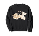 Disney The Lion King Simba and Nala Hearts Valentine’s Day Sweatshirt