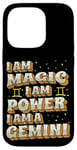 Coque pour iPhone 14 Pro Magique Gemini Power Zodiac Girl Horoscope Anniversaire