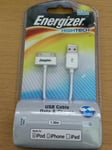 New Energizer Hightech Usb Cable Data & Charge ipod iPhone ipad 1.5m