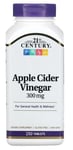 21st CENTURY Apple Cider Vinegar, 300 mg, 250 VEGAN Tablets, Detox, Health Tonic