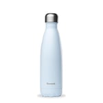 Qwetch - Bouteille Isotherme Originals Bleu Pastel 500ml - 24h Froid et 12h Chaud - Etanche, Sans BPA & Réutilisable - Gourde inox isotherme pour Sport, Voyage, Bureau, Randonnée