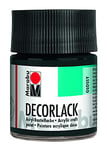 Marabu 11300005073 - Peinture acrylique noire 073-50 ml - Peinture acrylique brillante à base d'eau - Résistant aux intempéries - Résistant à la salive - Pour peinture, pochoir et découpage