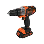 Perceuse-Visseuse Multievo sans-fil 18V black+decker (Livrée avec 1 Batterie 1,5 Ah + chargeur + coffret) - MT218K-QW