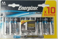 20 x AA Energizer Max Plus Batteries LR6 1.5v Longest Lasting Alkaline Battery