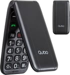 Téléphone À Clapet Pour Les Personnes Âgées, Téléphone Portable Pour Personnes Âgées, Écran De 2,4 Pouces, Volume Élevé, Fonction Sos, Double Carte Sim, Appel Rapide, Radio Fm,Noir