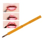 (Gold)Retractable Lip Brush Soft Hair Lip Gloss Cosmetic Brush Makeup Tool BGS