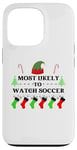 iPhone 13 Pro Most Likely To Watch Soccer Family Santa Elf Hat Case