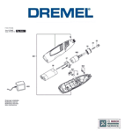 DREMEL Genuine Spare Parts (To Fit: Dremel 7750 Multi Tool)