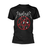 EMPEROR - PENTAGRAM 2014 BLACK T-Shirt, Front & Back Print X-Large