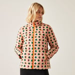 Regatta Orla Kiely Printed Baffled Jacket Tiny Elm Pink, Size: 8 - Sale