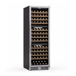 Wine Cooler Drinks Fridge 3 Zone Refrigerator Bar Chiller 143 Bottles Glass Door