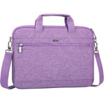 LANDICI 360° Protective Laptop Bag 15.6 Inch with Shoulder Strap, Laptop Case Sleeve for MacBook Pro 16, 15.6-16” HP Lenovo Dell ASUS, Waterproof Computer Bag Slim Briefcase for Men Women-Purple