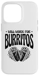 Coque pour iPhone 14 Pro Max Burrito King Burritos Cuisine mexicaine Cinco De Mayo