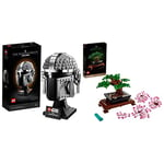 LEGO 75328 Star Wars The Mandalorian Helmet Buildable Model Kit, Display Collectible Decoration Set & 10281 Bonsai Tree Set for Adults, Home Décor DIY Projects, Creative Relaxing Activity