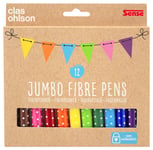 Clas Ohlson Tuschpennor Jumbo 12-pack